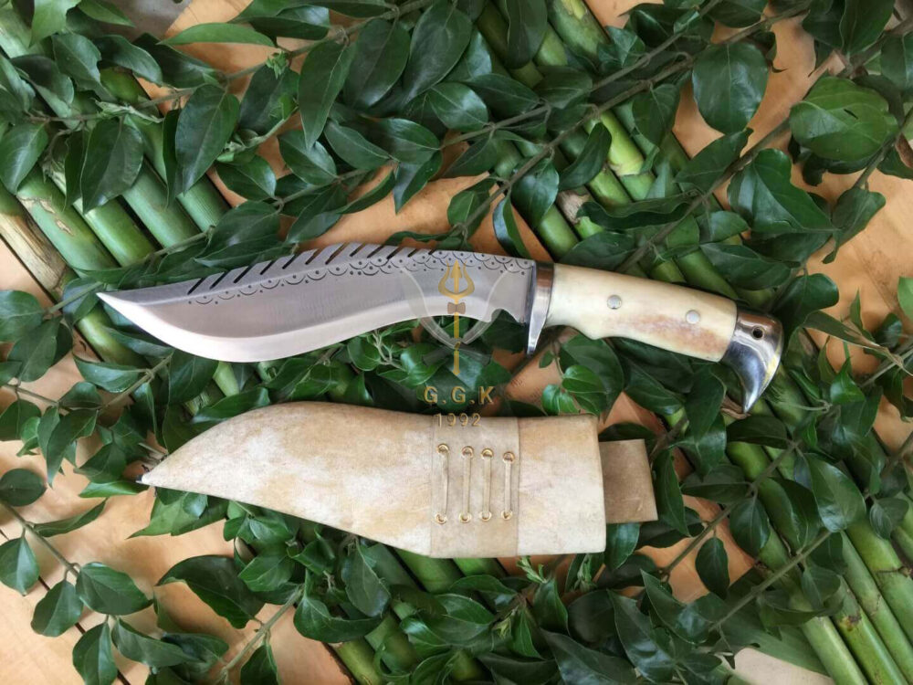 8" Eagle Dragon Bone Handle Khukuri